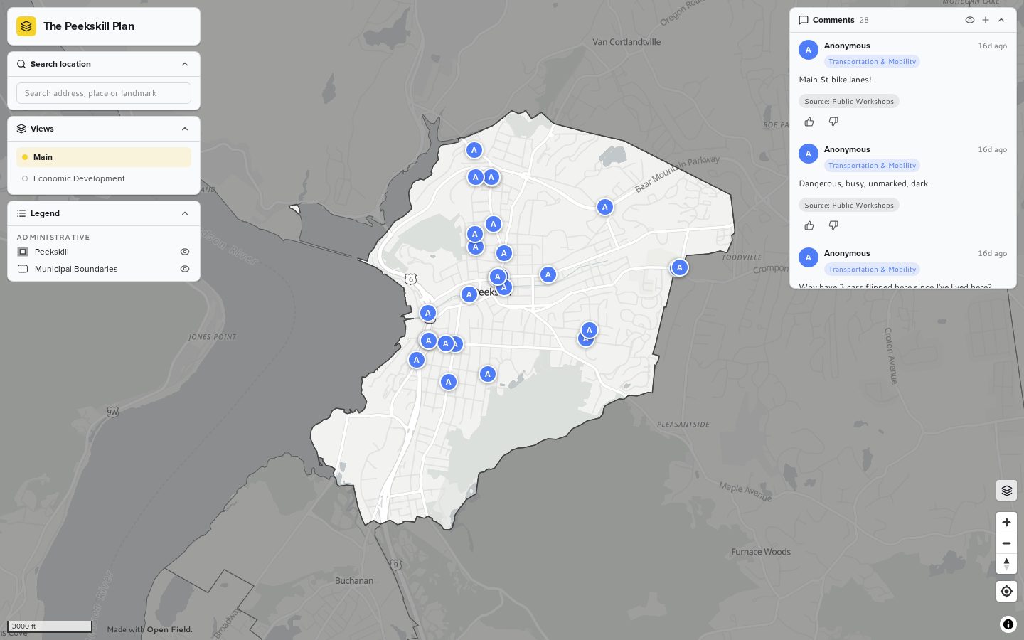 The Peekskill Plan map preview